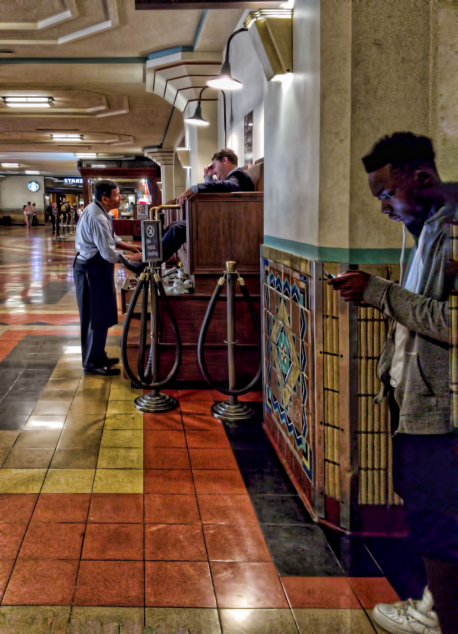 Shoe Shine in Union Station
